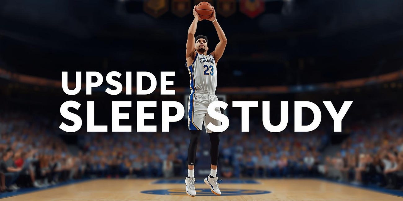 📚 Upside Studies: (1) The Effect of Quality Sleep on Basketball Three-Point Shooting Outcomes. (2) Motion Capture Study