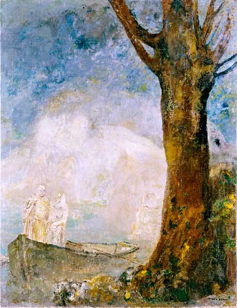 The Barque - Odilon Redon as art print or hand painted oil.