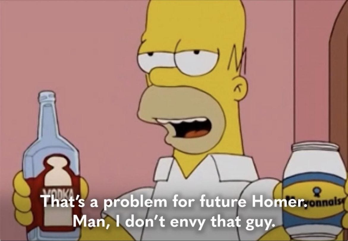 🤔 “That’s a Problem for Future You” - Homer Simpson | Ami Porter