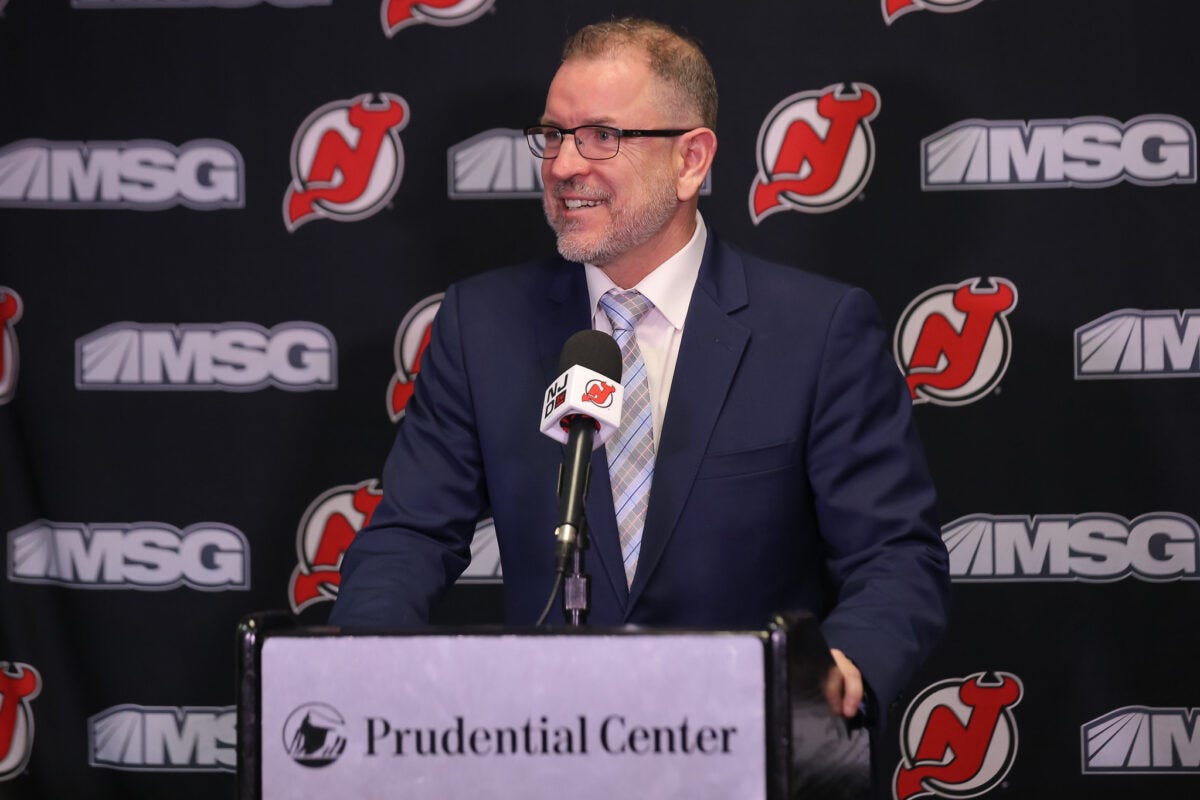 Tom Fitzgerald, general manager of the New Jersey Devils Tom Fitzgerald, general manager of the New Jersey Devils