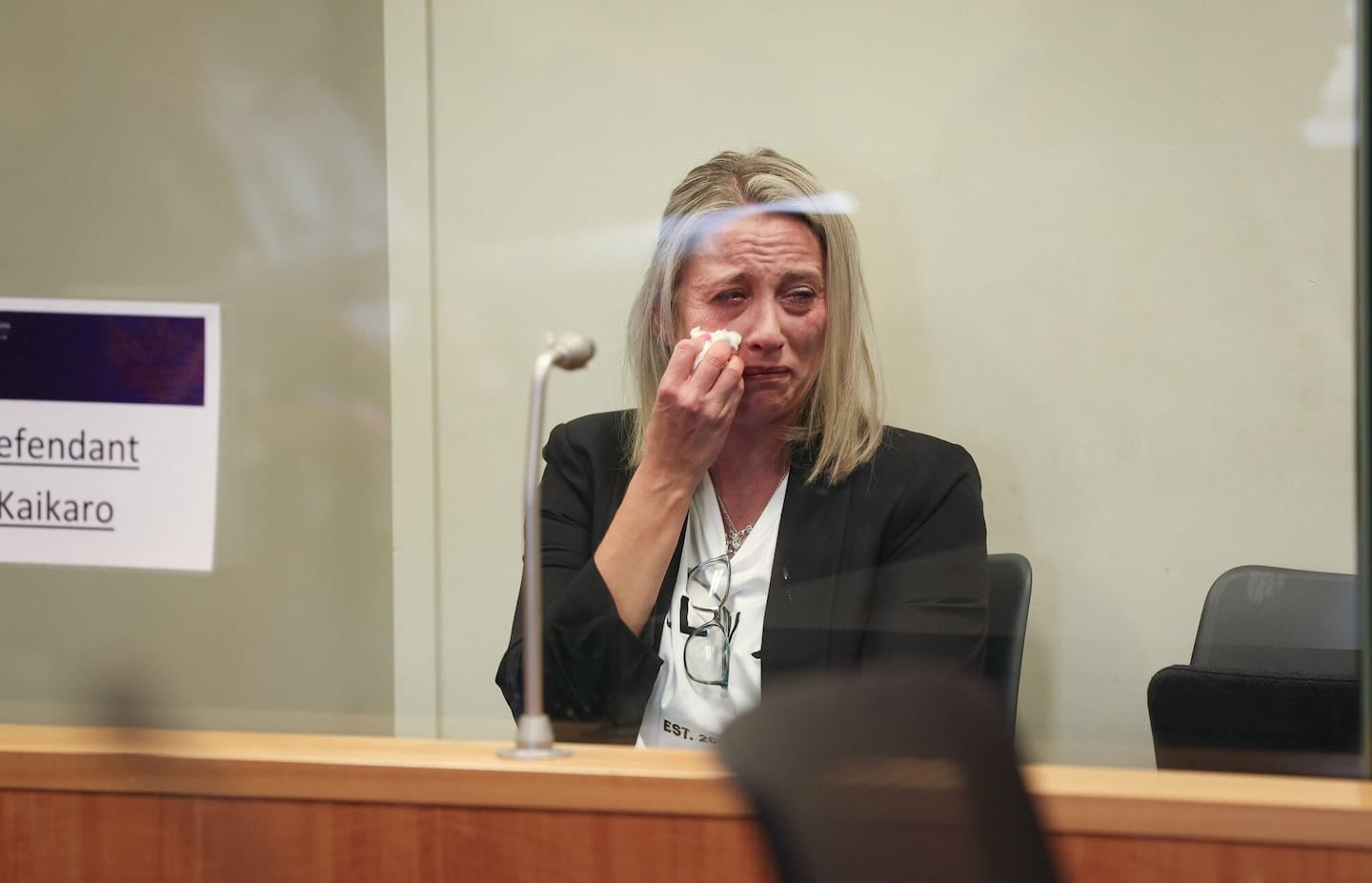 Teacher Tamlyn May appears in the North Shore District Court for sentencing. Photo / Sylvie Whinray Teacher Tamlyn May appears in the North Shore District Court for sentencing. Photo / Sylvie Whinray