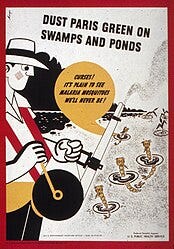 Use as insecticide, poster issued by US Public Health Service Use as insecticide, poster issued by US Public Health Service