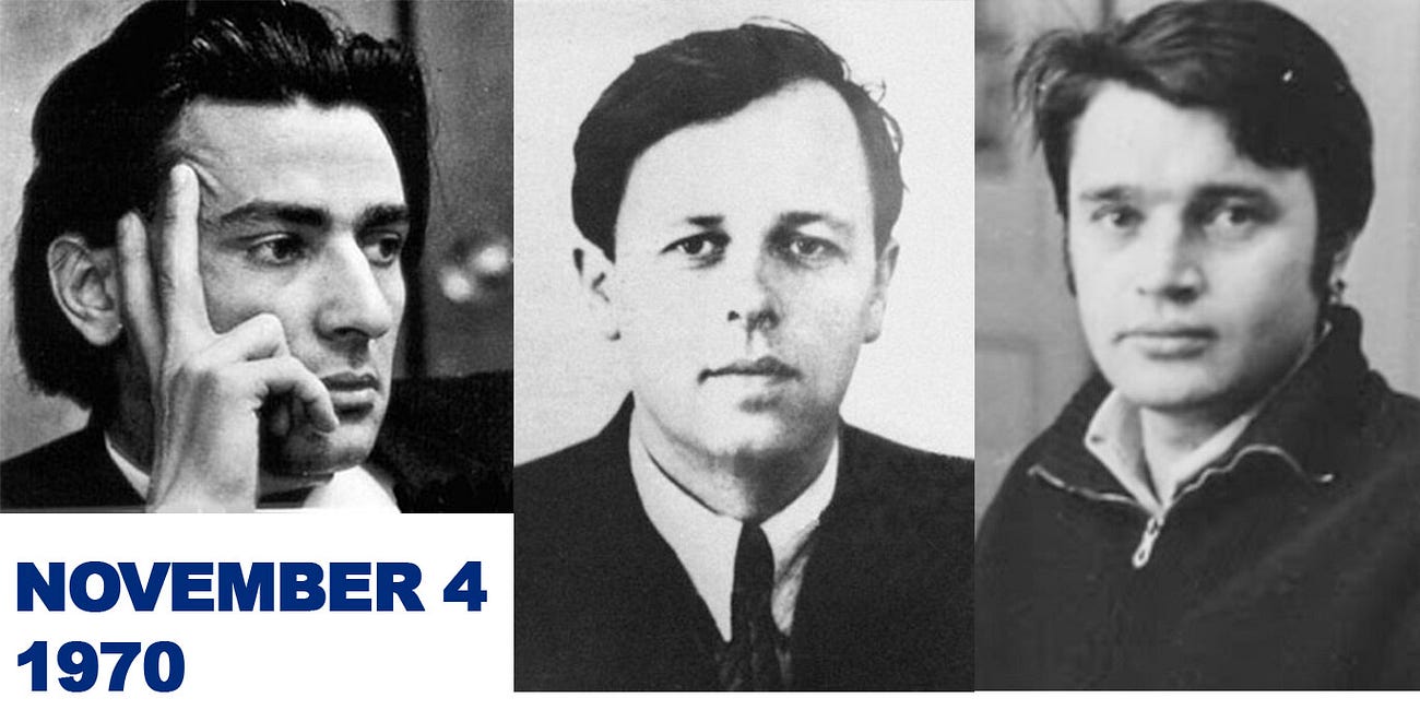 L'opposizione russa: 4 novembre 1970 creazione del Comitato per i diritti umani nell’URSS