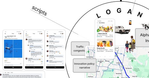Figure 5. Zoomed in view of Figma board and “scripts” linked to Logan observatory. 