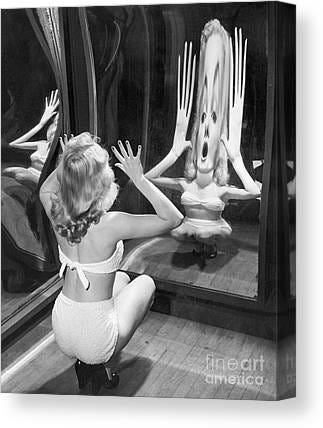 Funhouse Mirror Canvas Prints | Fine Art America