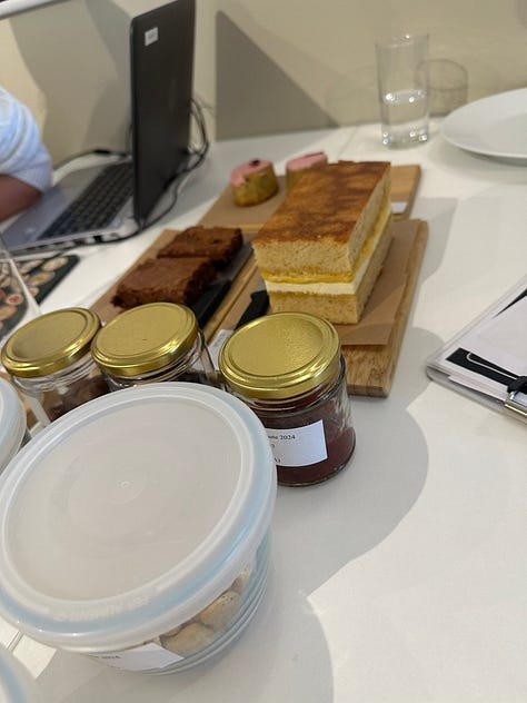 gallery of photos showing tastingcriteria judgung room and foods judged for Great Taste Awards.