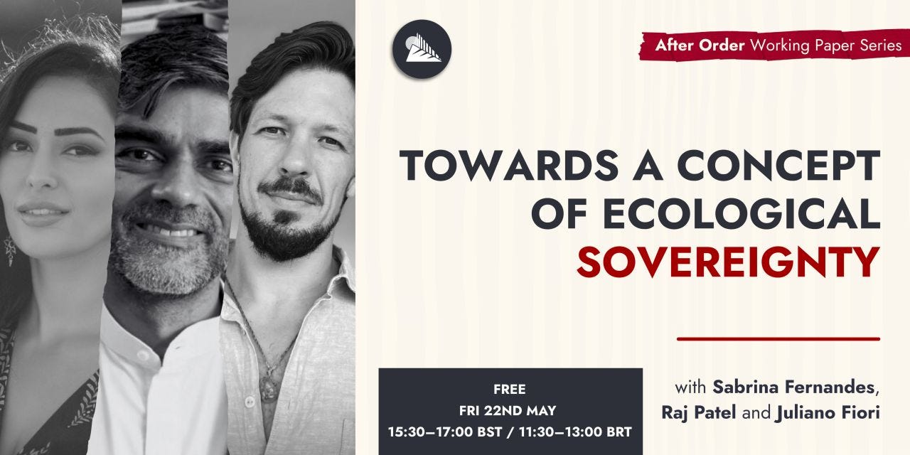 Link to our seminar on https://www.eventbrite.co.uk/e/towards-a-concept-of-ecological-sovereignty-tickets-1988482002197?aff=oddtdtcreator&keep_tld=true
