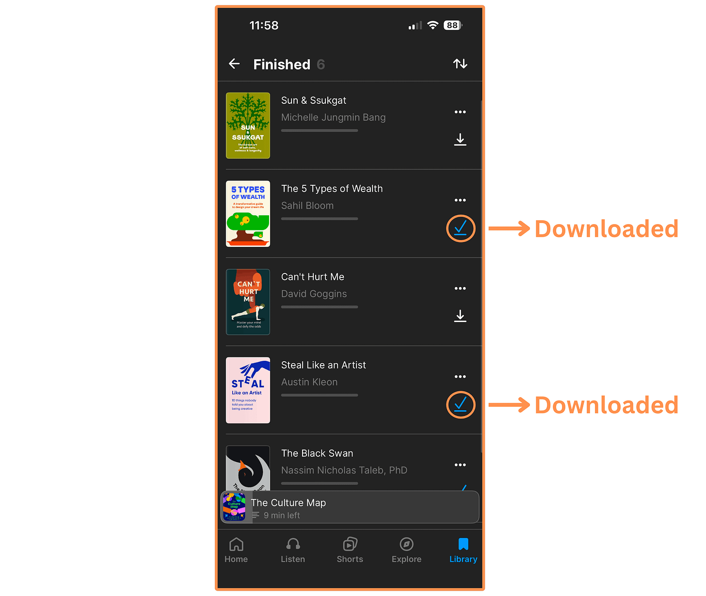 My library of finished books (dark mode) My library of finished books (dark mode)