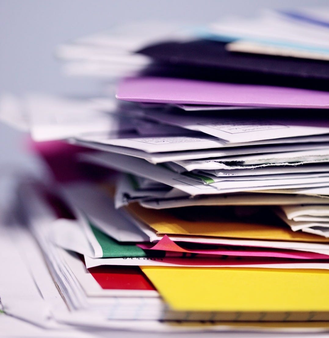 pile of printing papers