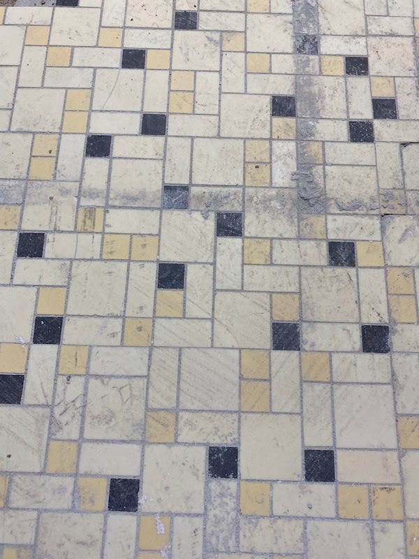 original black and yellow tile, circa 1930