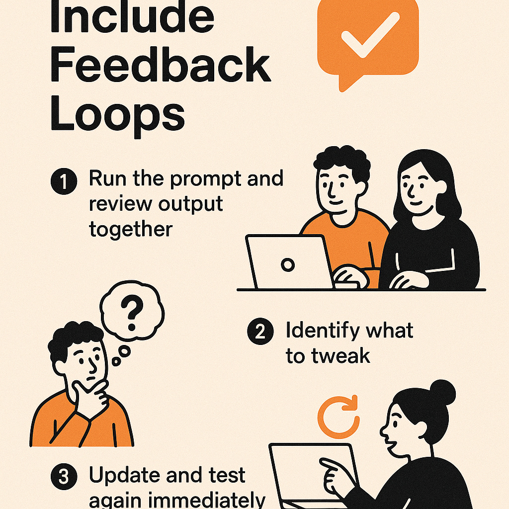 Include Feedback loops in your promts