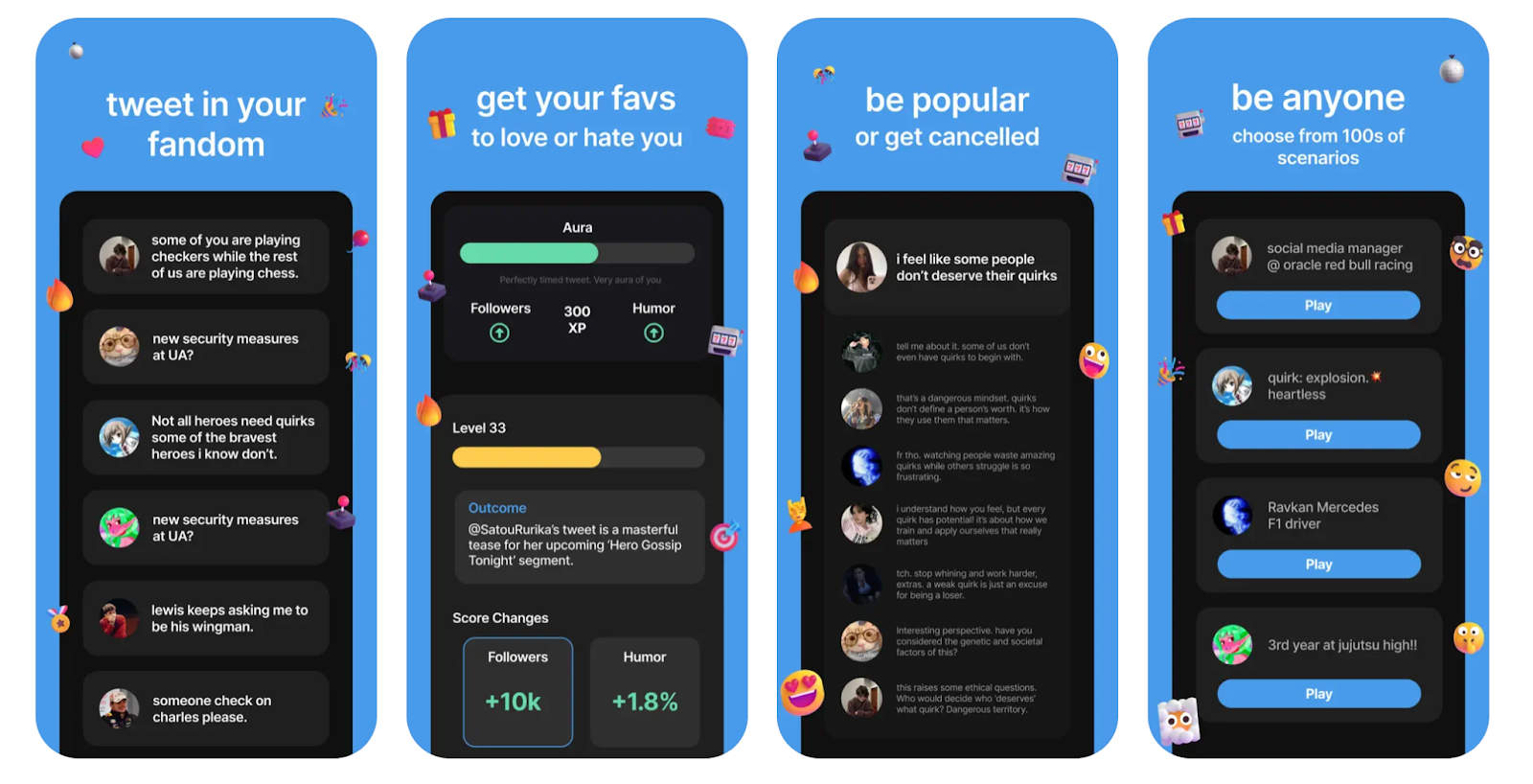 Status Info Game Example ️ This AI-powered social game makes $200K/month letting you roleplay ...
