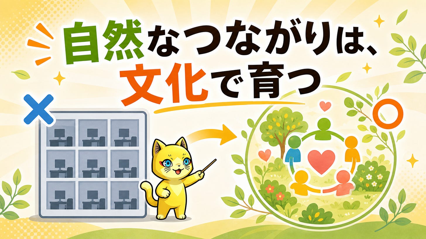 会社は不自然で、コミュニティは自然に近い 会社は不自然で、コミュニティは自然に近い