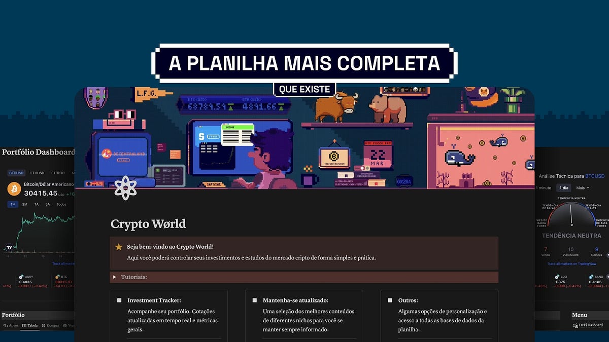 Receba de graça a melhor planilha do mercado cripto