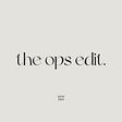 The Ops Edit's avatar