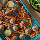turkey and stuffing meatball bowls 