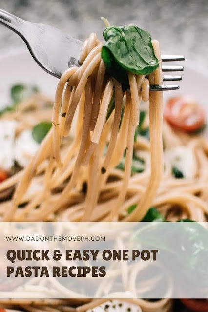 One pot pasta recipes Three one pot pasta recipes