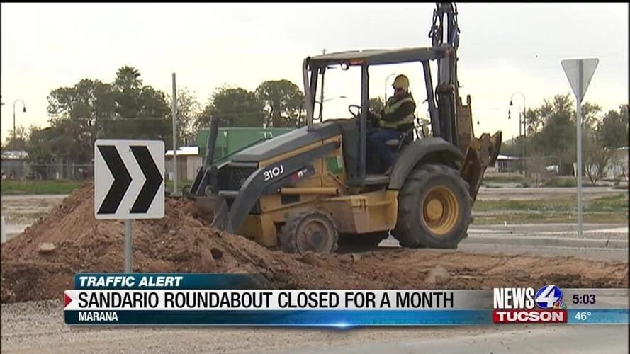 Sandario Rd. roundabout closed for improvements | Local | kvoa.com