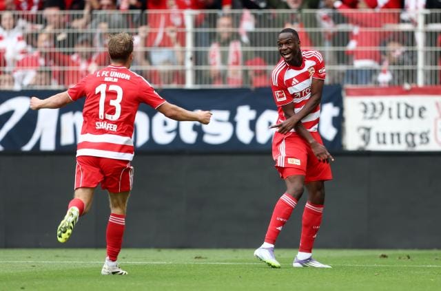 Ansah's debut double powers Union past frustrated Stuttgart