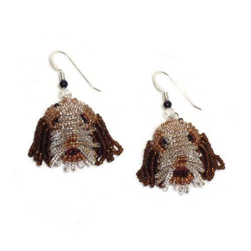 ITALIAN SPINONE bordado a mano beadwork bead embroidery beading seed beads handmade dog sterling silver jewelry AKC animal perro Etsy Amazon ITALIAN SPINONE bordado a mano beadwork bead embroidery beading seed beads handmade dog sterling silver jewelry AKC animal perro Etsy Amazon