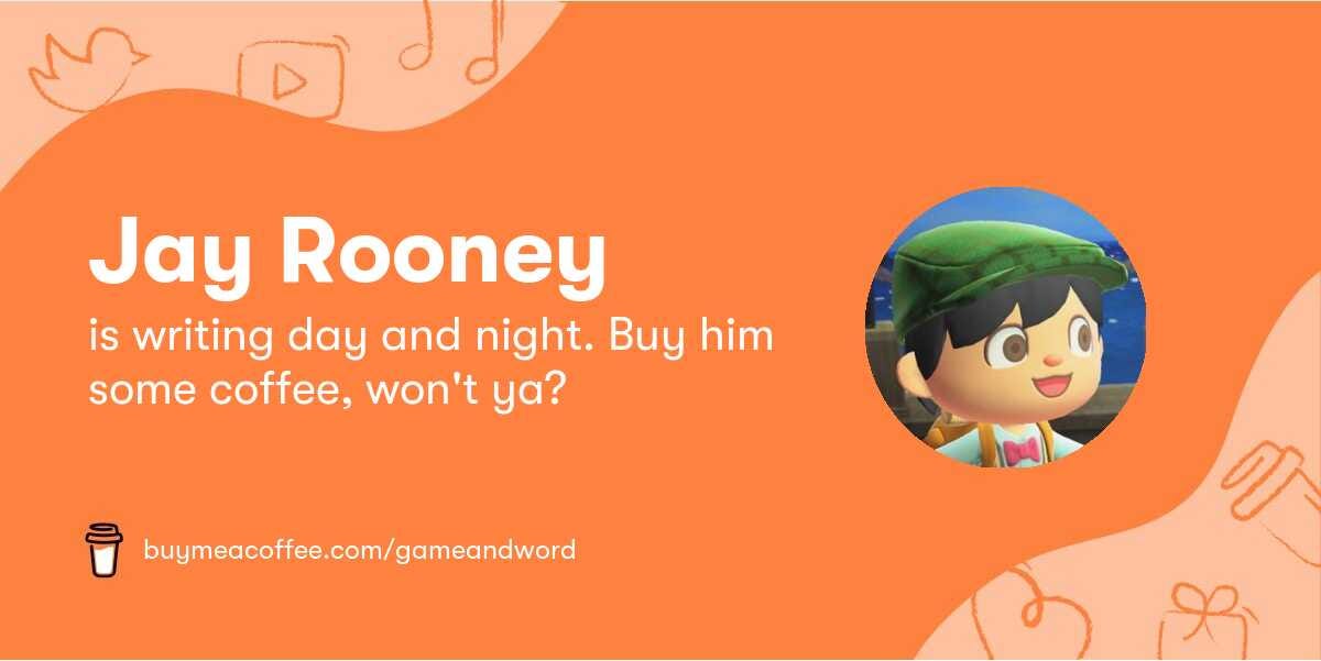 Jay Rooney is writing day and night. Won't you buy him some coffee?