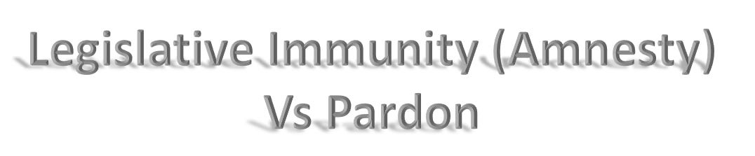 Pardon vs Amnesty