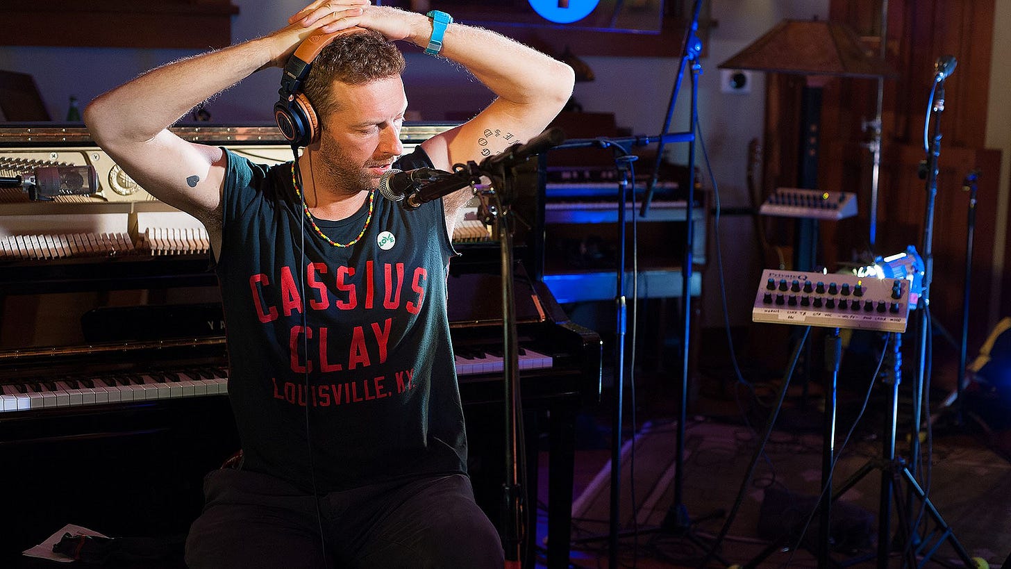 BBC Radio 1 - Radio 1's Live Lounge - Coldplay's Chris Martin performs "the  earliest breakfast session ever"