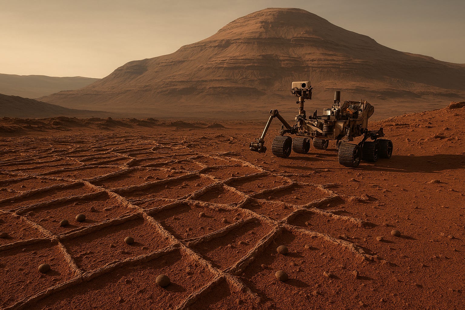 NASA’s Curiosity Rover Discovers Giant “Spiderweb” Boxwork Structures ...