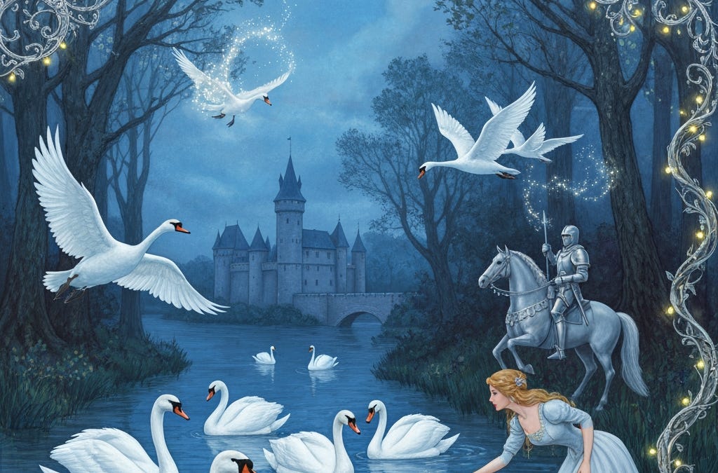 Enchanted Swans and the Silver Knight: A Belgian Fairy Tale of Magic, Betrayal, and Lost Love