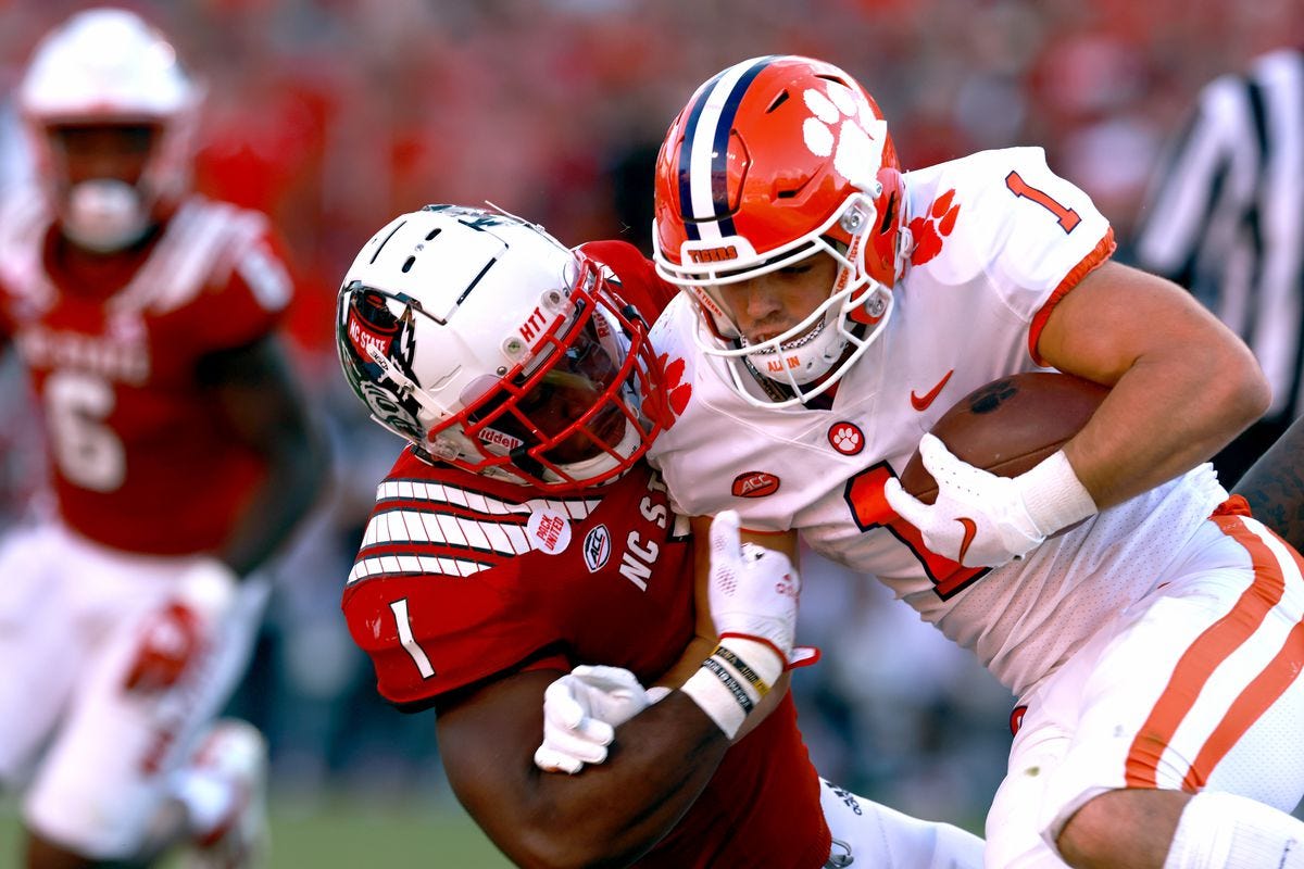 NC State vs Clemson in 1-2-3 - Backing The Pack
