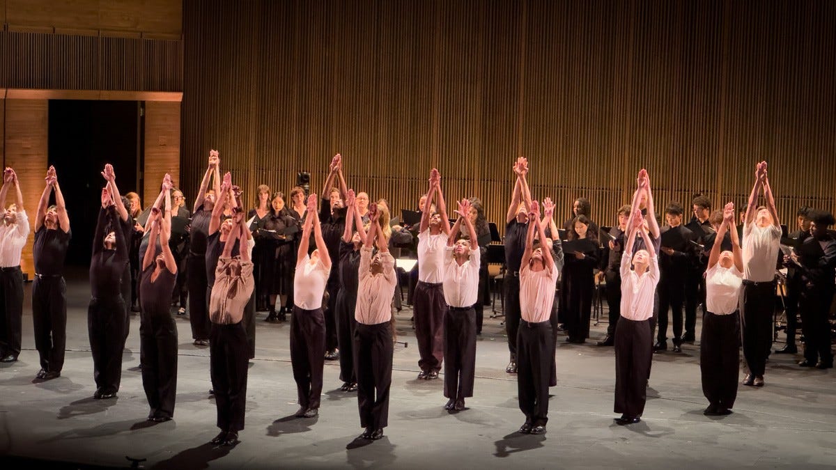 Dancers
Ashlinn Berger (BFA ’29)
Aiden Boquiren (BFA ’29)
Everett Deleon (BFA ’29)
Connor Ellingson (BFA ’29)
Felix Fulton (BFA ’29)
Francisco Godinho (BFA ’29)
Audrey Ha (BFA ’29)
Avery Hall (BFA ’29)
Isabella Lynch (BFA ’29)
Kendall Moshay (BFA ’29)
Beth Anne McGowan (BFA ’29)
Tenzin Niles (BFA ’29)
Tyra Outlaw (BFA ’29)
Hudson Pletcher (BFA ’29)
Anton Pontet (BFA ’29)
Sumire Price (BFA ’29)
Avery Reyes (BFA ’29)
Ayla Rodriguez (BFA ’29)
Jordan Scudder (BFA ’29)
Jason Shuman (BFA ’29)
Addyson Smith (BFA ’29)
Nathan Talledo (BFA ’29)
Kylie Taylor (BFA ’29)
Audrey Zhu (BFA ’29)