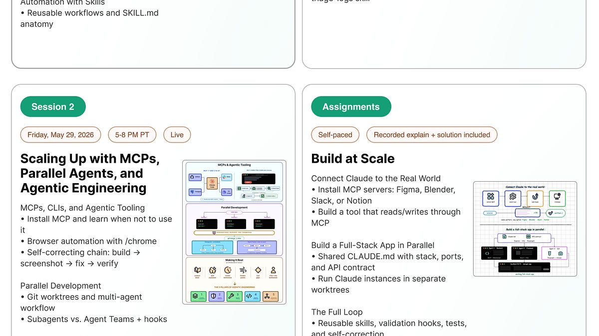🚀 New cohort based course launch: Build with Claude Code