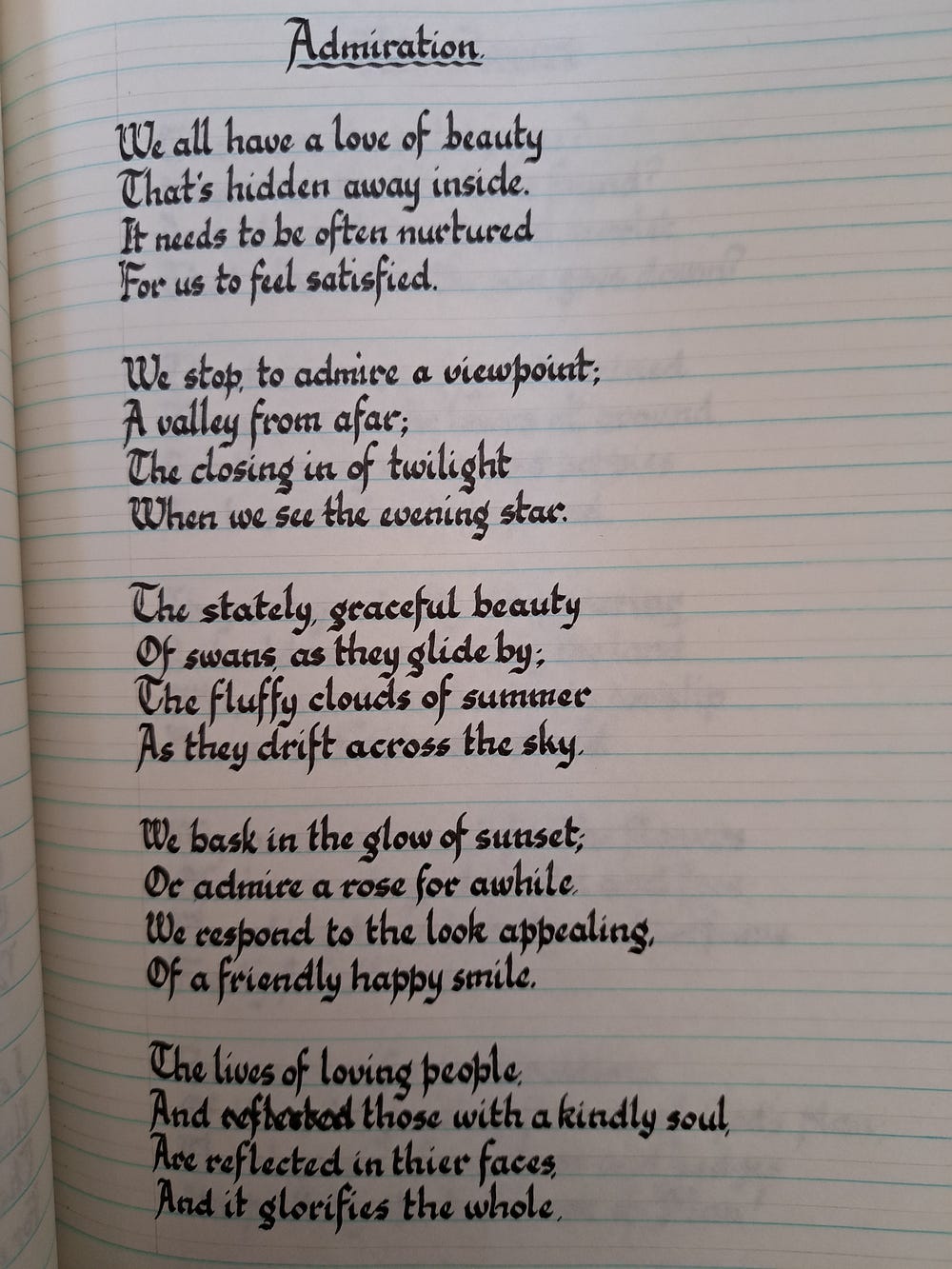 a picture of a poem written in beautiful calligraphy.