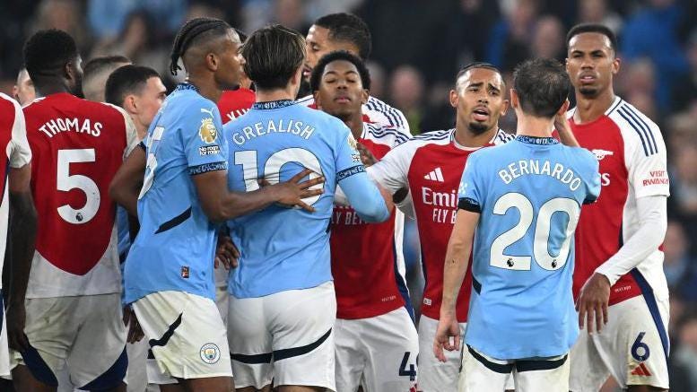 Man City 2-2 Arsenal: Premier League draw at Etihad Stadium a 'miracle'  despite 'dark arts' - BBC Sport