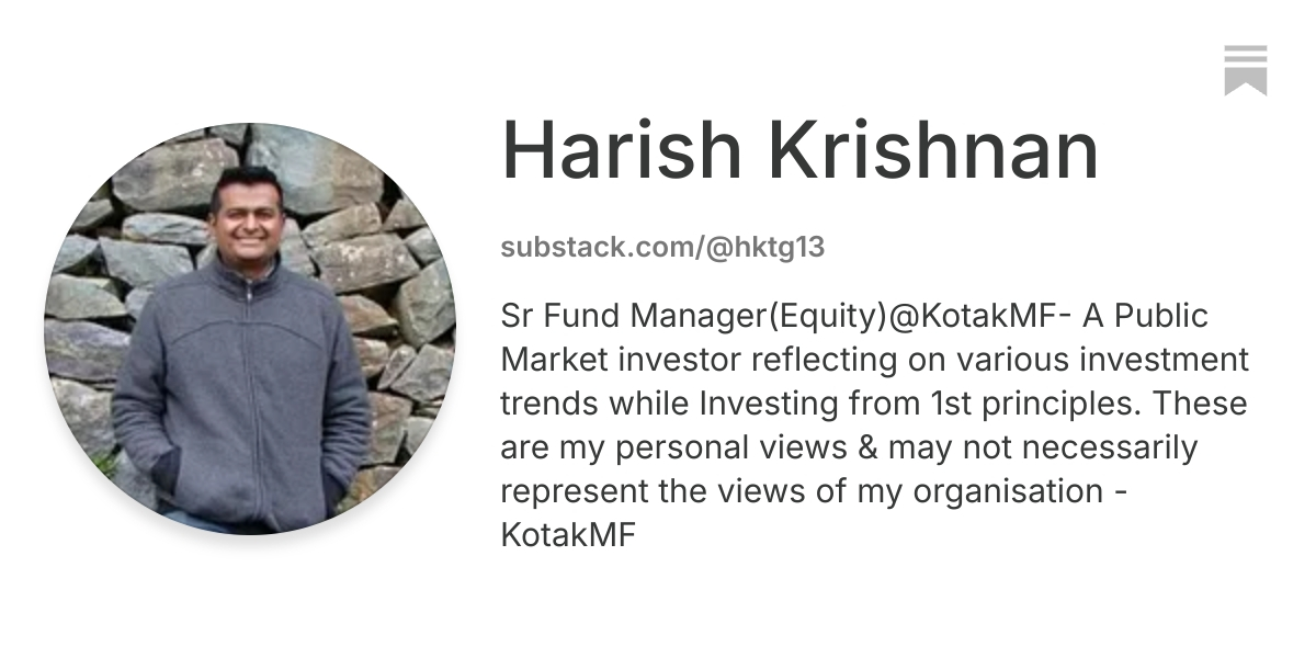 Harish Krishnan | Substack