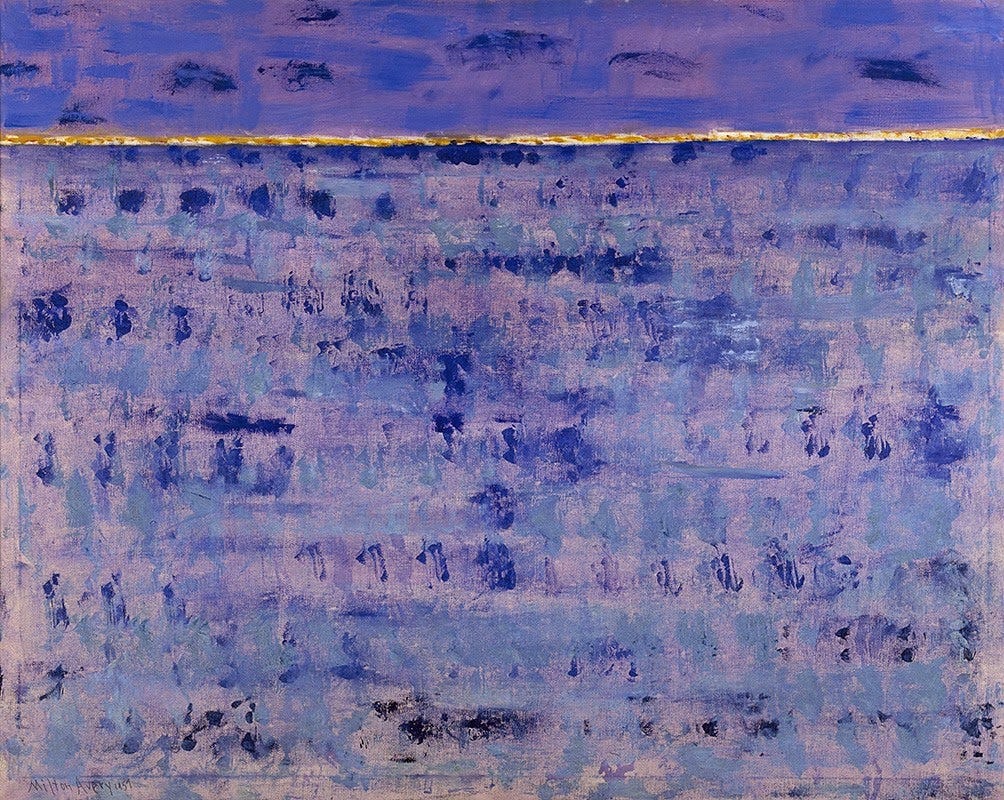 Milton Avery, Night Harbor, 1957 | sukhasiddhi (soft as can be)