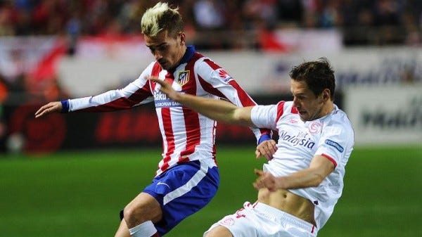 atletico madrid draws la liga with sevilla soccer 2015 atletico madrid draws la liga with sevilla soccer 2015