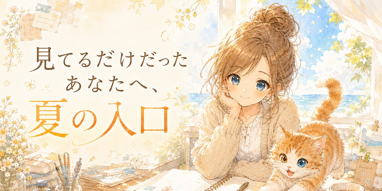 見てるだけだったあなたへ、夏の入口