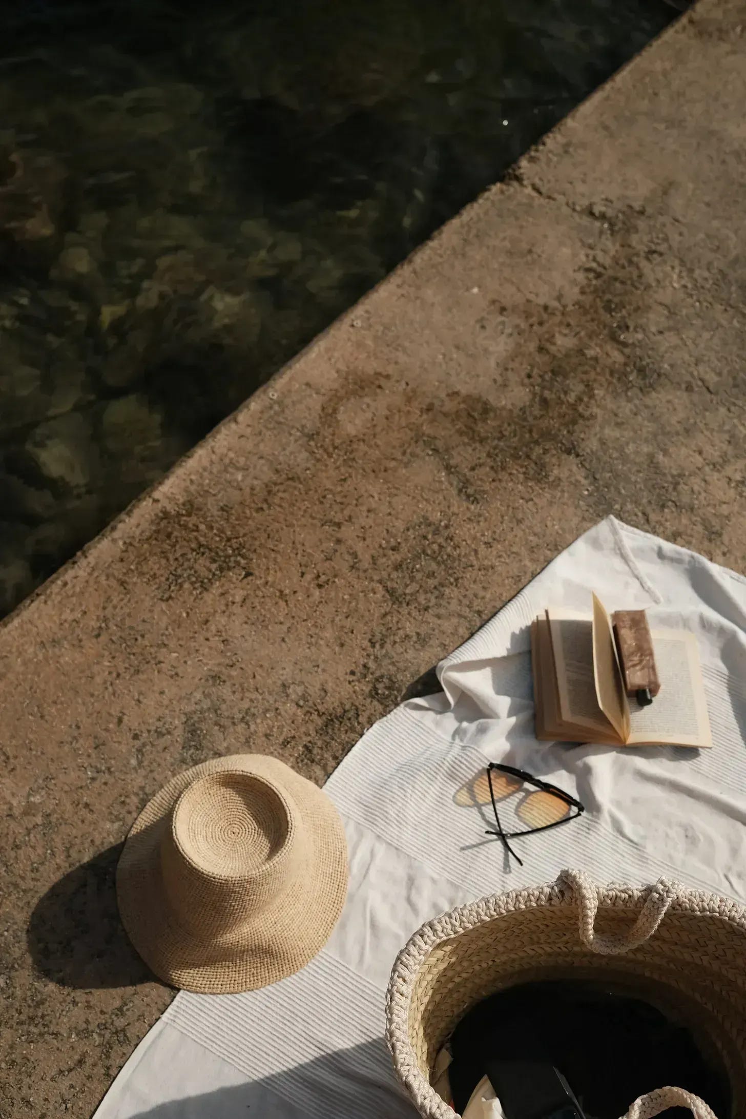 summer beach scene