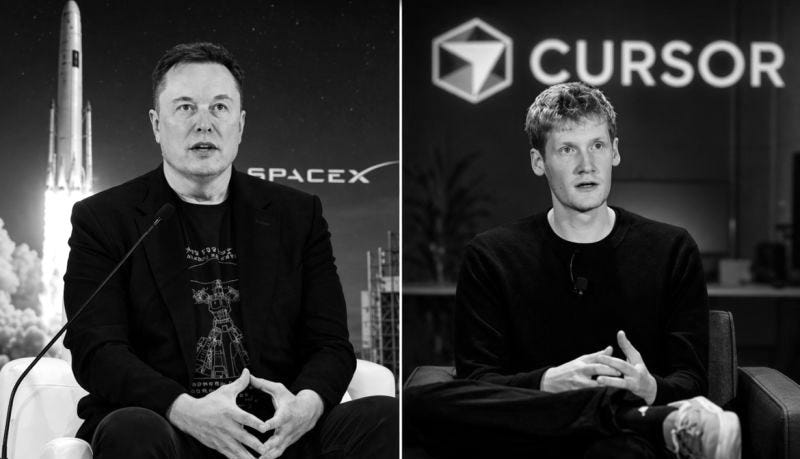 SpaceX plans to buy Cursor for $60 billion. But is a coding startup truly  worth 60 billion? It is basically just a fork of VS Code and anyone can  build Cursor in