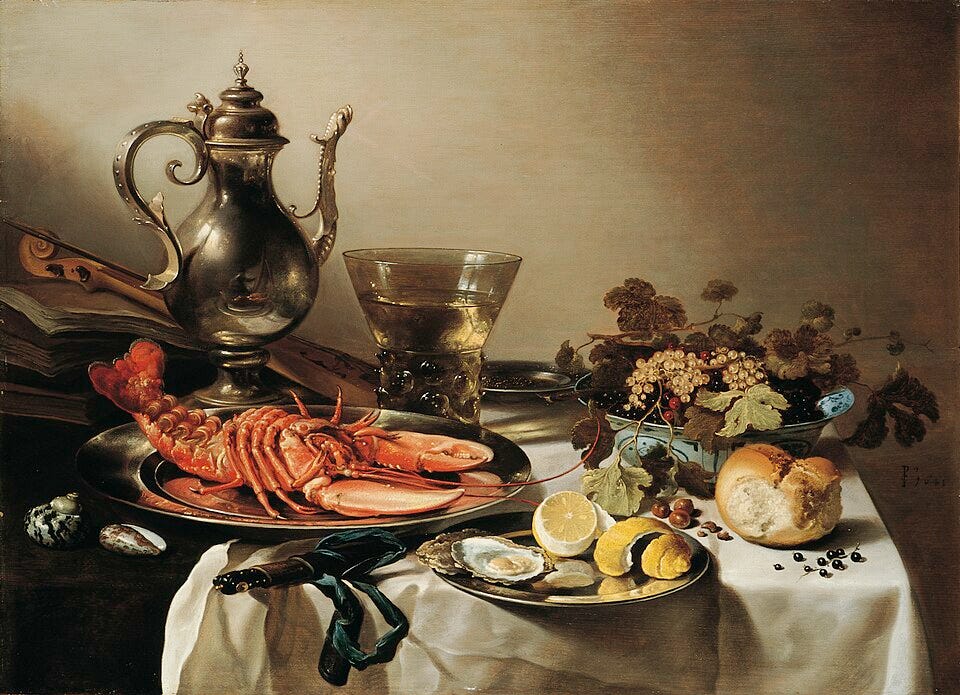 File:Pieter Claesz - Tafel mit Hummer, Silberkanne, großem Berkemeyer, Früchteschale, Violine und Büchern.jpg File:Pieter Claesz - Tafel mit Hummer, Silberkanne, großem Berkemeyer, Früchteschale, Violine und Büchern.jpg