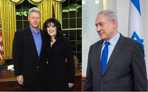Clinton’s vulnerability, Lewinsky’s exploitation, Netanyahu’s leverage — the darker doctrine: kompromat as statecraft.