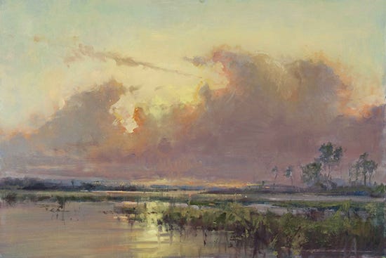 Summer Sunset, 24 x 36", Oil, © Mary Garrish Summer Sunset, 24 x 36", Oil, © Mary Garrish