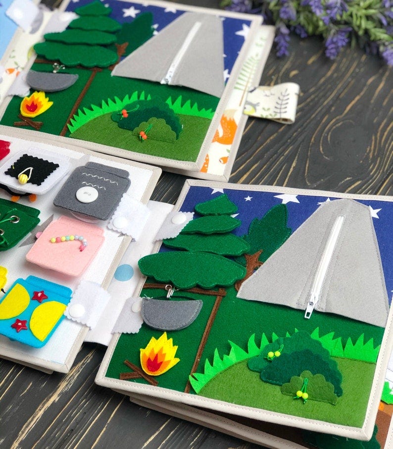 Quiet book and Montessori toys for baby educational book for image 1