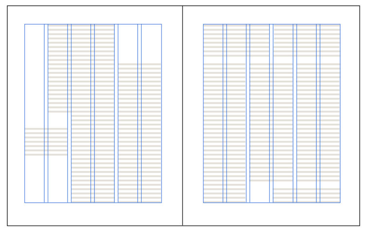 6-column layout grid