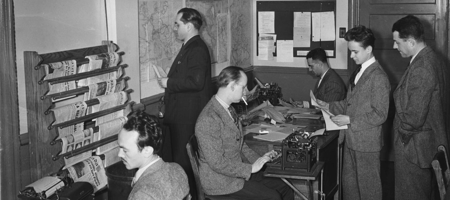 CBS Journalists in Montreal, Conrad Poirier, Public Domain