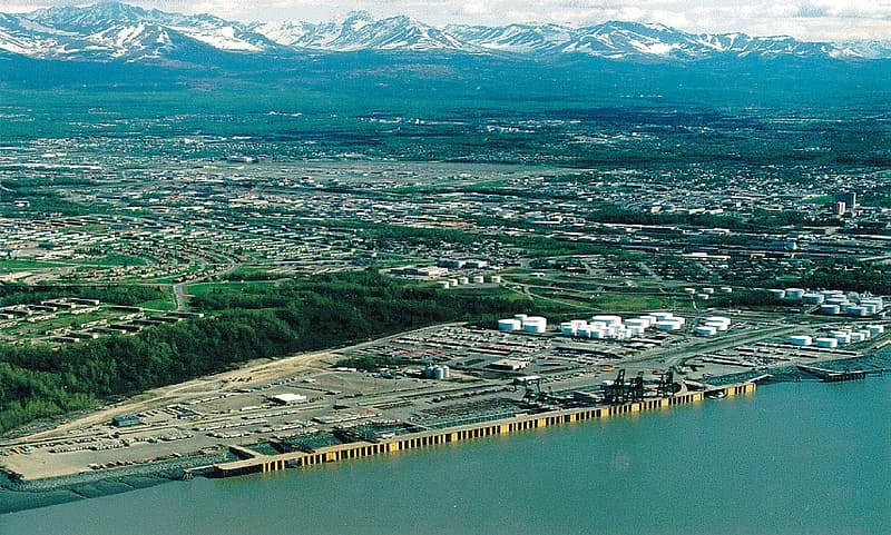 Port of Anchorage, Alaska.