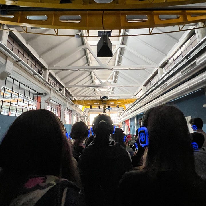 Qui eravamo con le scuole alla Fabbrica delle E del Gruppo Abele (San Paolo - Torino) per la Settimana della Comunità Educante nel 2024