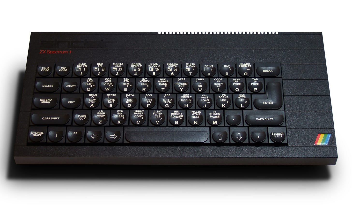 Sinclair ZX Spectrum+ computer. 