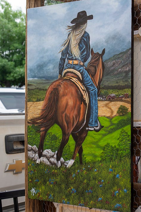 A selection of works by award-winning artist Wendy Coker